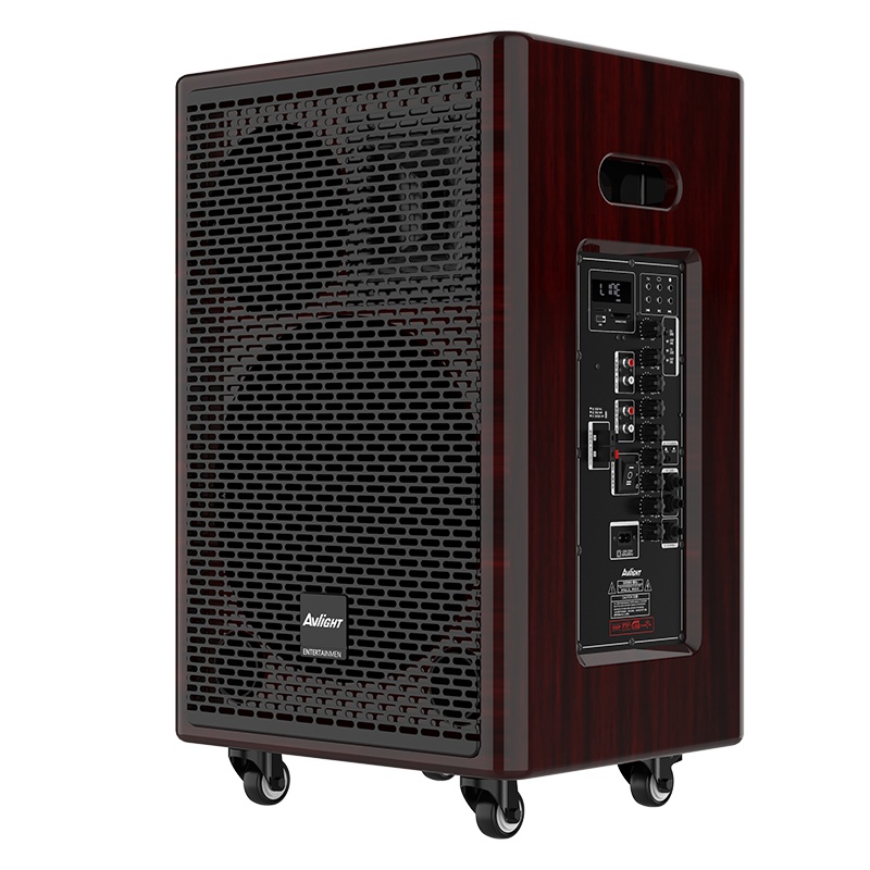 爱浪ES-12视频机广场舞音响户外带视频语音点歌高清触摸屏K歌大音量大功率实木ktv音效