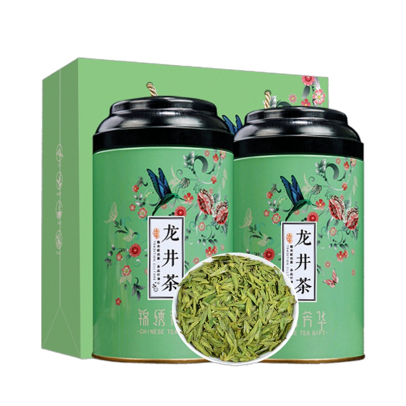 源御露新茶明前龙井茶高山绿茶正浓香型龙井芳华小绿罐装250g共2罐