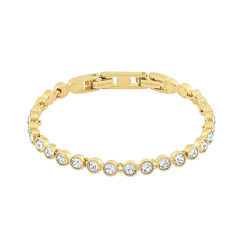 SWAROVSKI施华洛世奇金色网球闪亮水晶手链 女士 人造水晶 送恋人992889