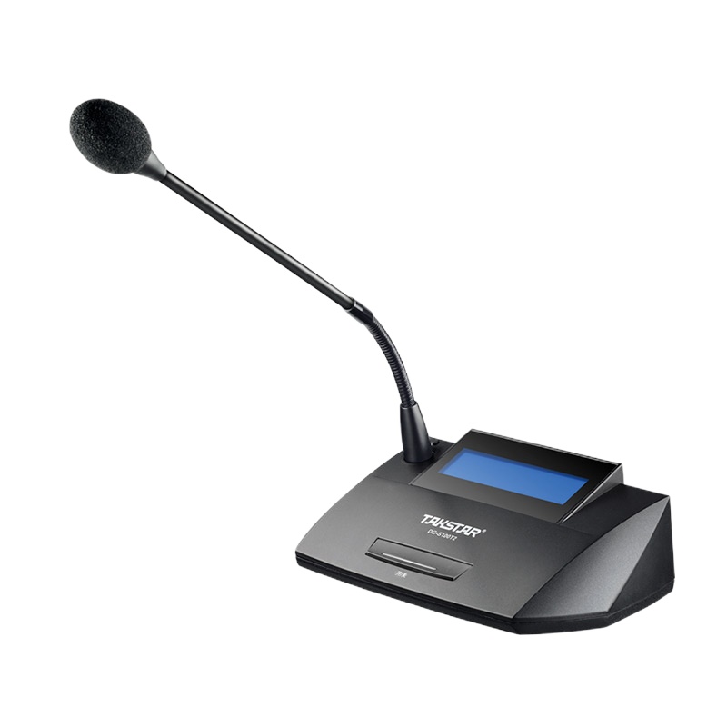 得胜(TAKSTAR)DG-S100 T2代表单元 手拉手会议系统 代表单元话筒 黑色(单位:台)