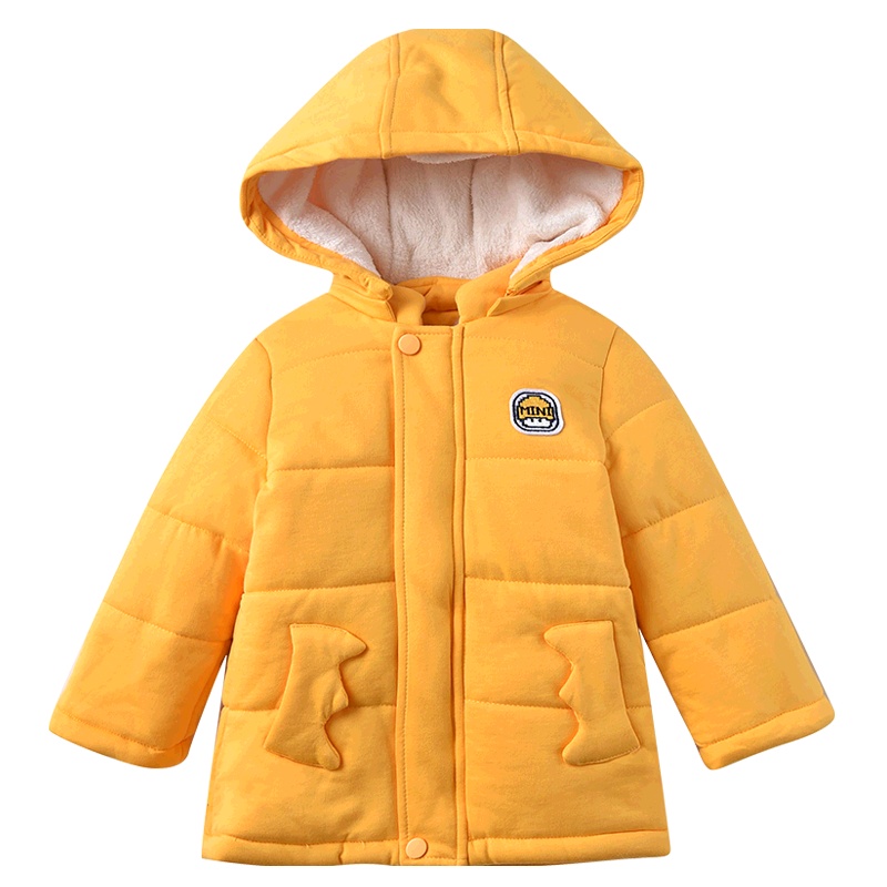 铅笔俱乐部童装2019冬季新款男童棉外套小童保暖棉衣儿童连帽外套