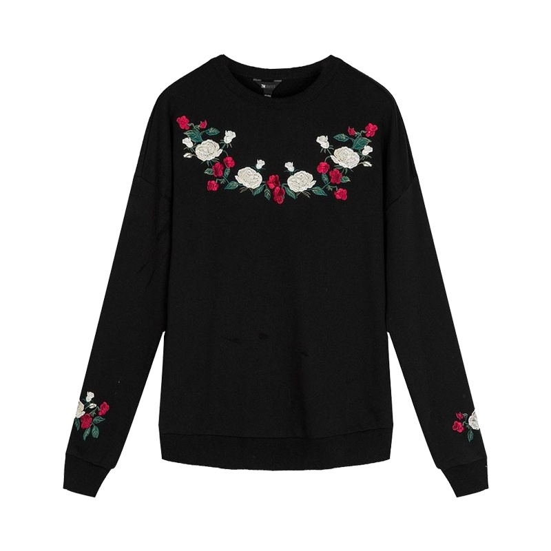 拉夏贝尔Puella冬季新韩版套头显瘦学生百搭圆领卫衣女20011346