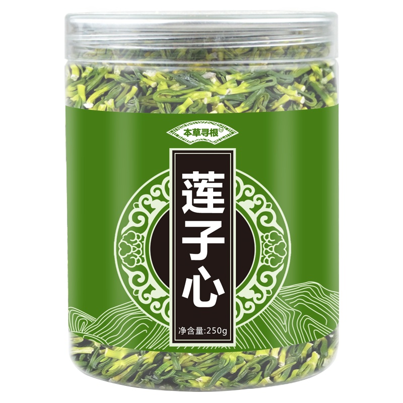 本草寻根 莲子心茶特级莲子芯非粉散装泡水批发可搭同仁堂金银花茶男女滋补 花草茶养生茶 250g\罐