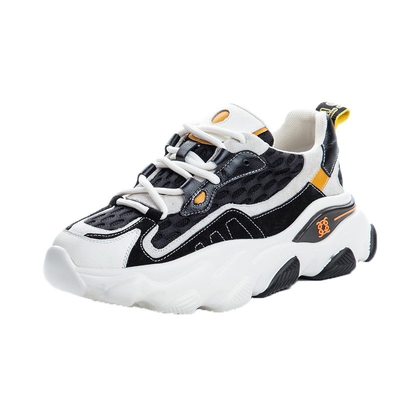 鞋子女ins潮鞋网红新春季2021年款透运动老爹鞋休闲温州真皮女鞋