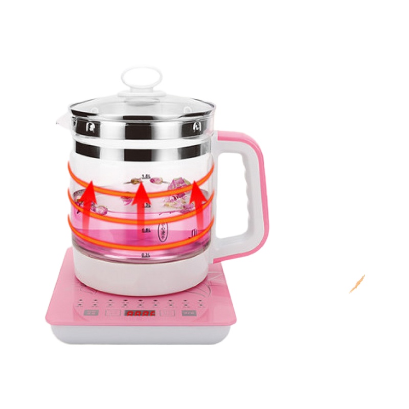 烧水壶黄金蛋保温一体全自动恒温电热水壶透明玻璃烧茶煮茶器煲泡茶家用 白金带滤网(标准版)