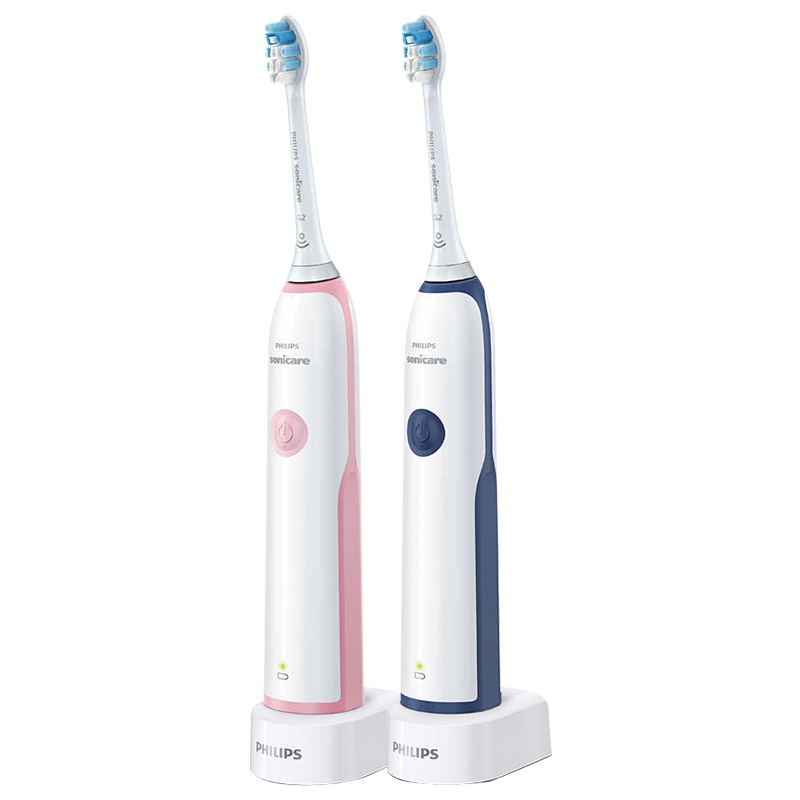 飞利浦(Philips)电动牙刷情侣款成人声波震动男女充电式牙刷23000次/分钟HX3226/22&HX3226/41