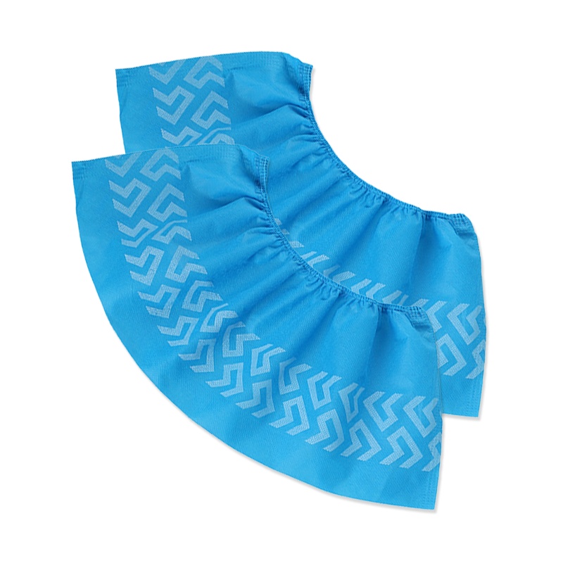 秝客(lefeke)医用耗材医用隔离鞋套(非织造布型)100只装一次性护鞋套防护脚套加厚无纺布透气防尘室内均码防泼溅耐磨