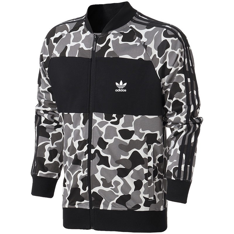 adidas阿迪达斯三叶草男运动休闲夹克DN8036 L DN8036多色+黑