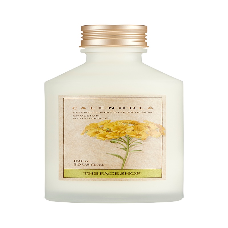 菲诗小铺The Face Shop金盏花清润保湿乳女护肤补水滋润 韩国原装进口 保湿润泽