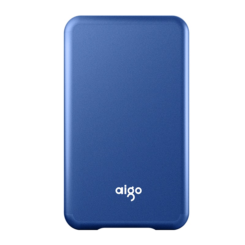 爱国者(aigo)S7 移动固态硬盘(PSSD) 500GB 蓝色 读速高达520MB/s USB 3.1 金属抗震防摔 高速传输 海量存储 多色可选