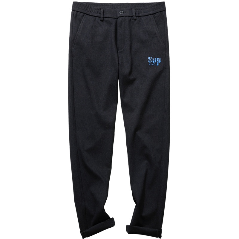 千纸鹤裤子男韩版潮流2019冬季新款青年时尚直筒休闲裤长裤70275