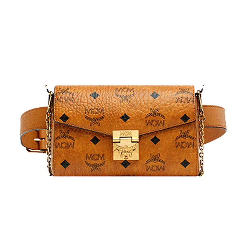MCM 2019新品 PATRICIA VISETOS 女士小号组合式单肩斜挎信封链条包腰包