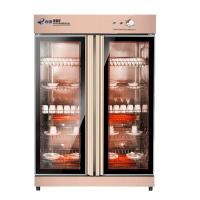 而派 消毒柜商用 双门立式大容量不锈钢餐具消毒柜 饭店食堂餐馆餐饮餐厅大排档臭氧消毒柜 碗碟杯子筷子密胺家用消毒碗柜