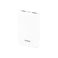KIVEE 可逸移动电源可爱小巧手机充电宝5000毫安大容量苹果/安卓通用便携PT609简约款 白色