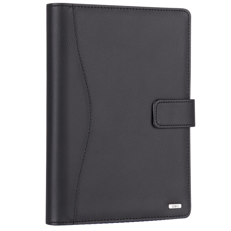 得力(deli)3164-25K/100页活页皮面本 拼接皮面本 记事本 日记本 会议本 笔记本本子 办公用品