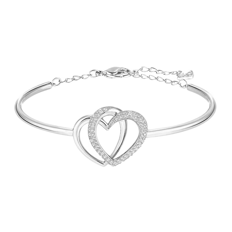 SWAROVSKI 施华洛世奇 人造水晶心心相印心型女士手镯5345478