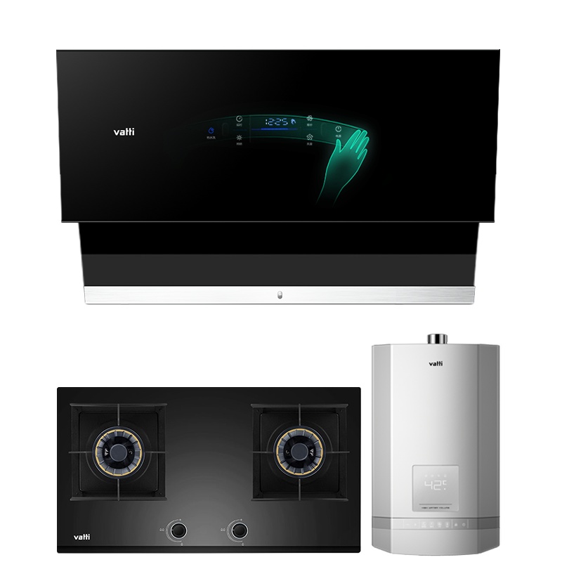 华帝(vatti)21立方挥手侧吸油烟机灶具热水器套餐i11108+56B+57-16天然气5.0kW烈焰零冷水零等待