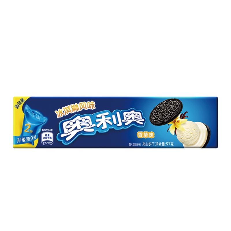 奥利奥冰淇淋夹心香草味97g*24第一