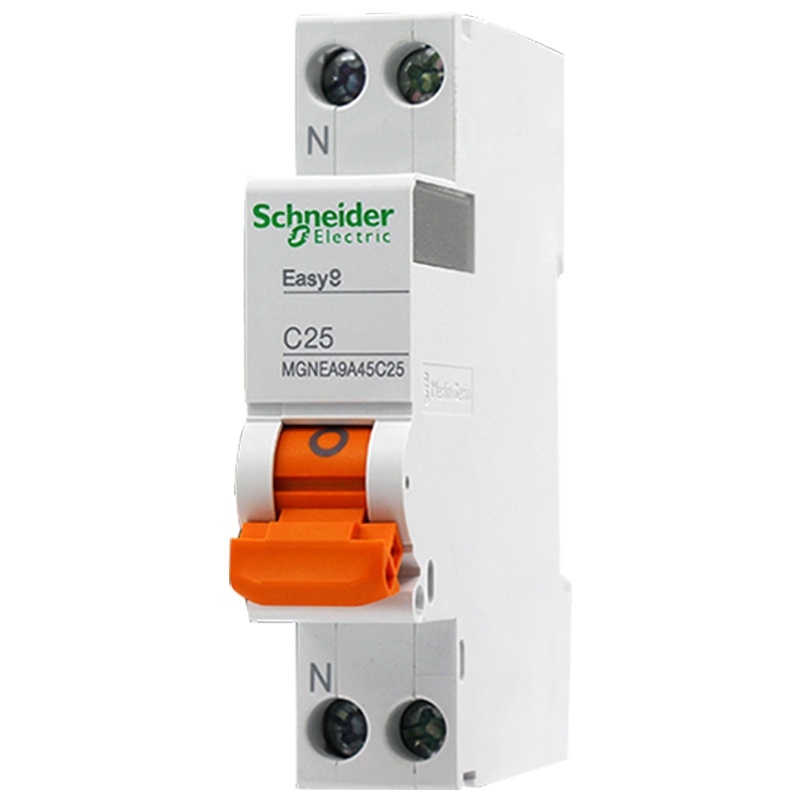 施耐德电气（Schneider Electric）断路器 家用空开E9系列1P+N 双进双出 DPN25A 空气开关