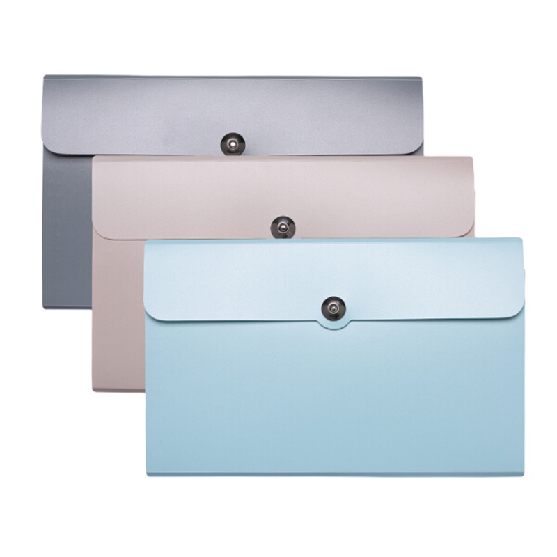 齐心 风琴式8格增票分类袋 欧灰 A3179-ST