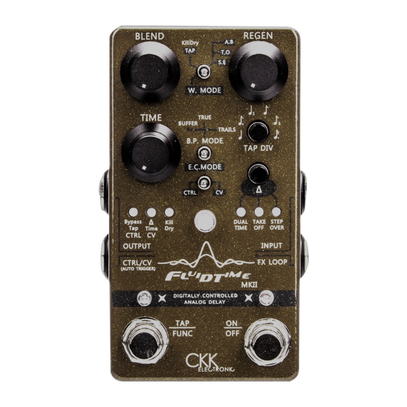 CKK FLUID TIME MKII BBD延迟延时吉他单块效果器 三种工作模式