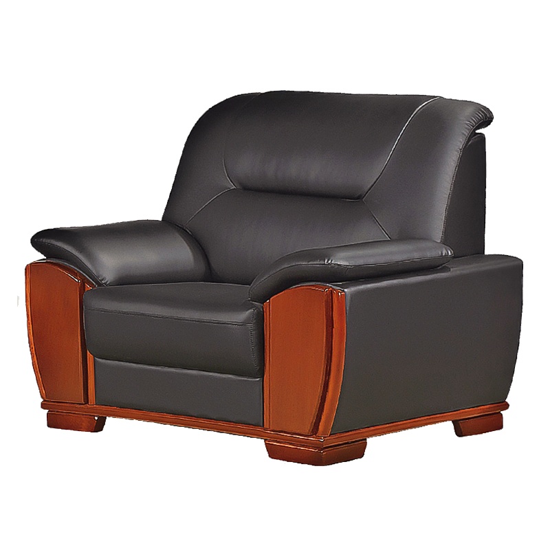 富和美(BNF)皮艺沙发办公沙发接待会客办公室家具办公沙发31单人位沙发