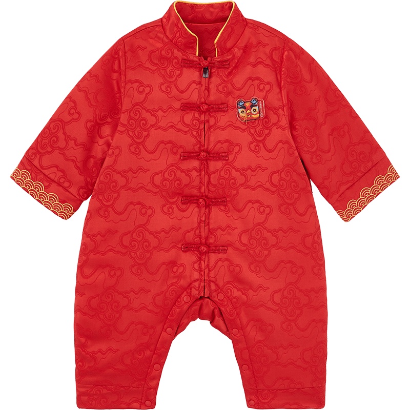 英氏新年系列爬服连体衣宝宝新梭长哈衣爬服 11193453