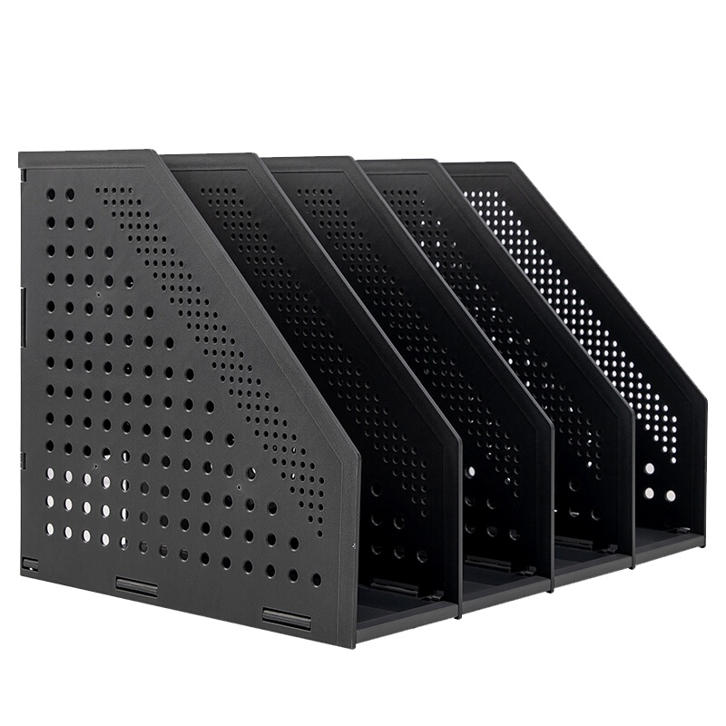 得力(deli)78996可折叠四联文件框拉伸式便捷安装文件架办公室文件整理