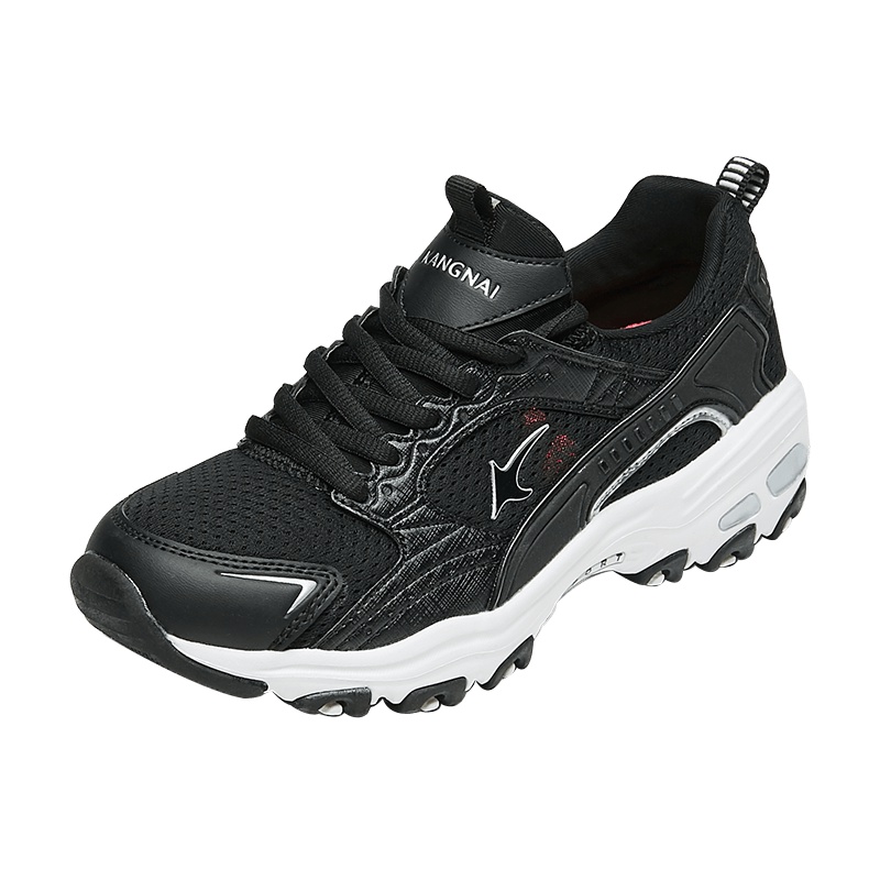 康奈女鞋 秋季新品系带拼色休闲舒适厚底轻便老爹鞋休闲鞋女鞋15582001