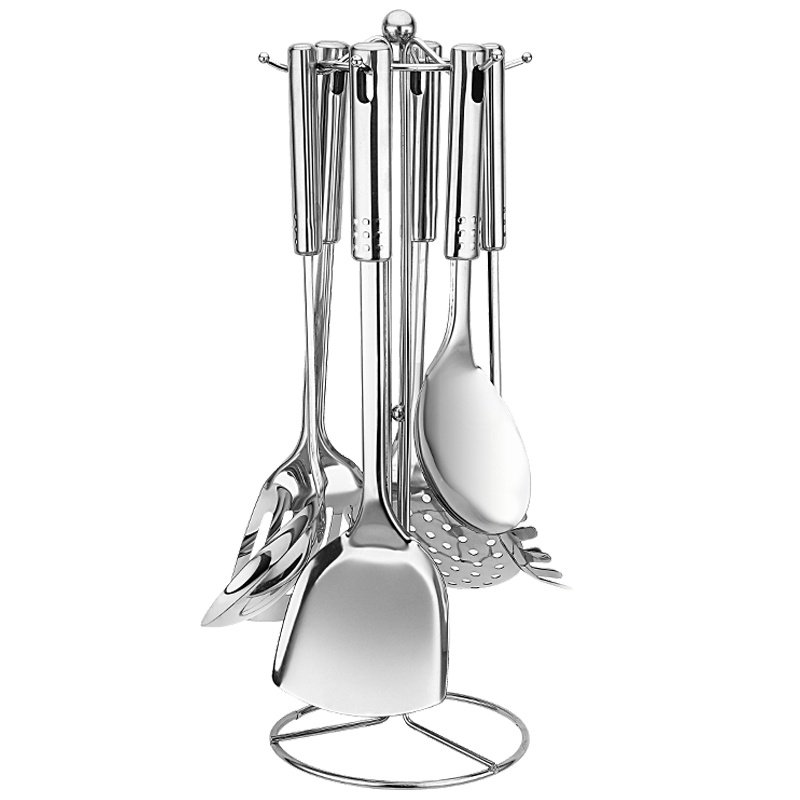 苏德乐厨房用具套装锅铲不锈钢厨具七件套汤勺大漏煎铲炒菜铲子勺子厨具烹饪套装