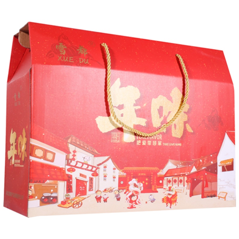 雪都 年味干货礼盒1500克 内含红枣500g 桂圆500g 核桃250g 枸杞100g 银耳花150g