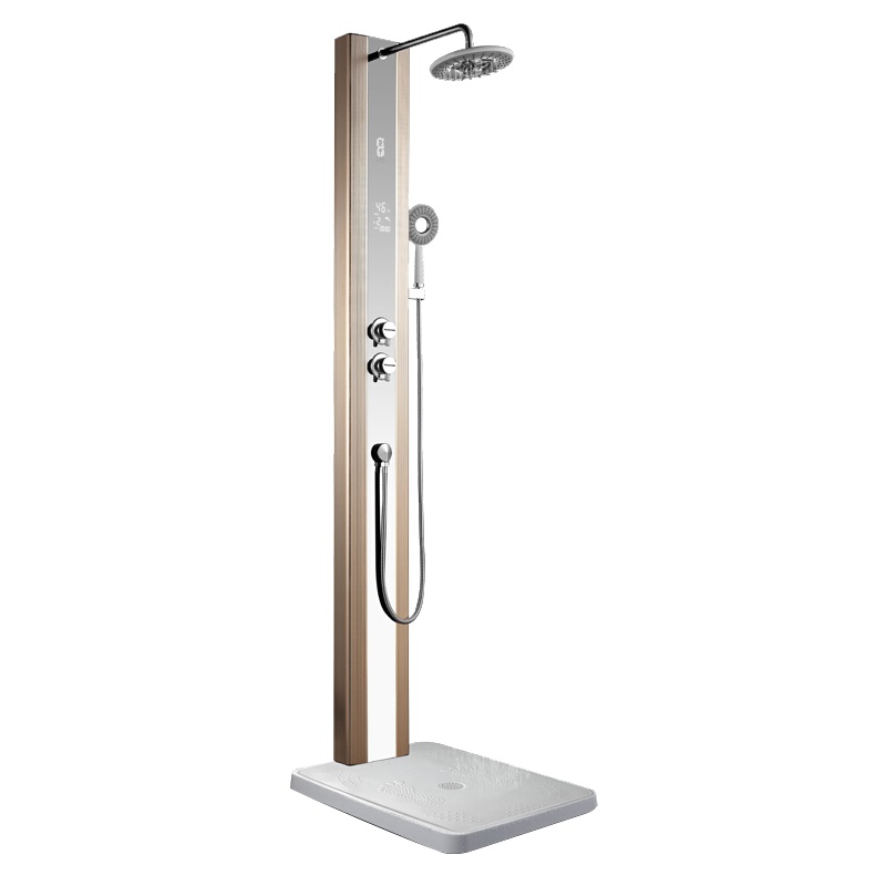 小艾集成电热水器 即热式电热水器 集成淋浴屏 恒温变频节能 速热电热水器5500W 触控式多档调节