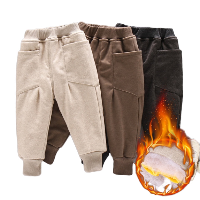 最喜家童装裤子20冬装新款儿童流行星空呢侧口袋抗寒保暖男女童休闲棉裤