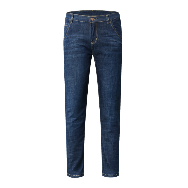 夏季牛仔裤男修身直筒弹力商务长裤男士青年休闲百搭裤子牛子裤潮