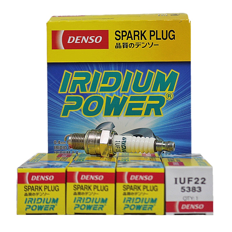 电装(DENSO)单铱金·摩托车火花塞IUF22适配本田/川崎/铃木/雅马哈/光阳(单支装)