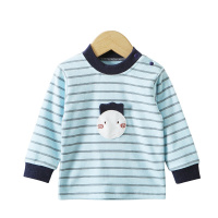 小马波迪春秋纯棉婴儿休闲上衣0-3岁打底长袖宝宝男女童T恤