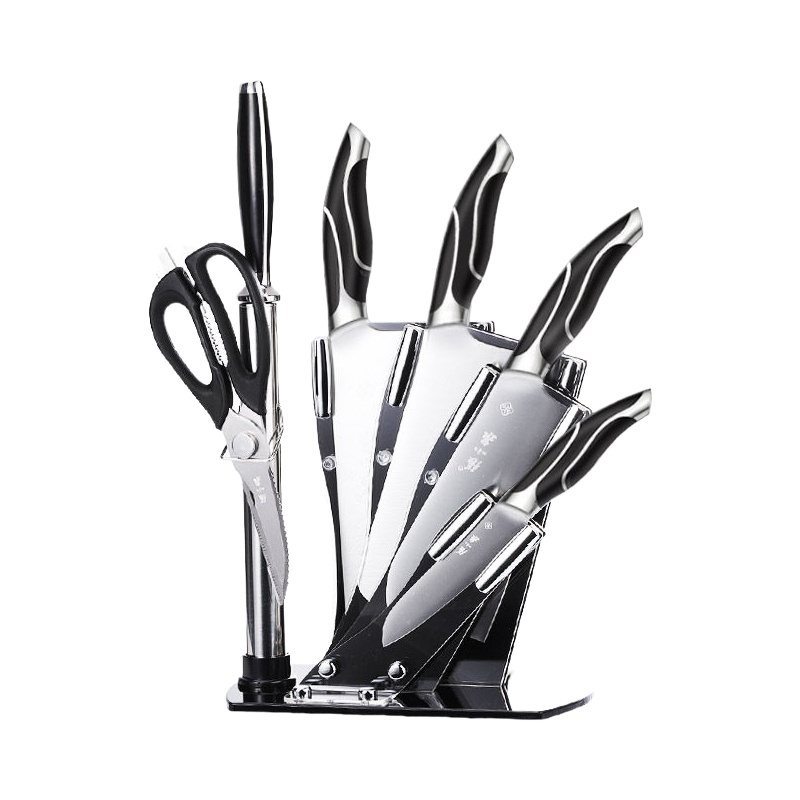 张小泉(Zhang Xiao Quan)旋风系列刀具七件套菜刀套装 不锈钢厨刀套刀