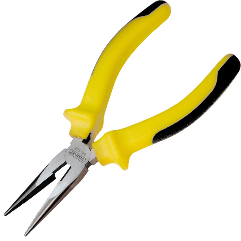 史丹利 尖嘴钳双色柄尖咀鉗多功能尖嘴钳子8英寸 84-403-23