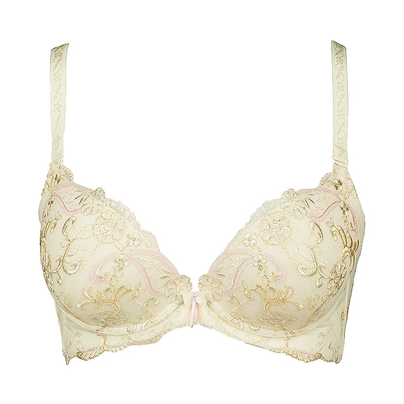 古今3/4上薄下厚刺绣聚拢美背文胸罩内衣女 0F868