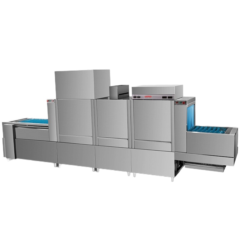 德玛仕(DEMASHI)商用洗碗机 长龙式 全自动化大型酒店食堂餐厅饭店大容量刷碗机FT-2ATN2双缸双喷带烘干