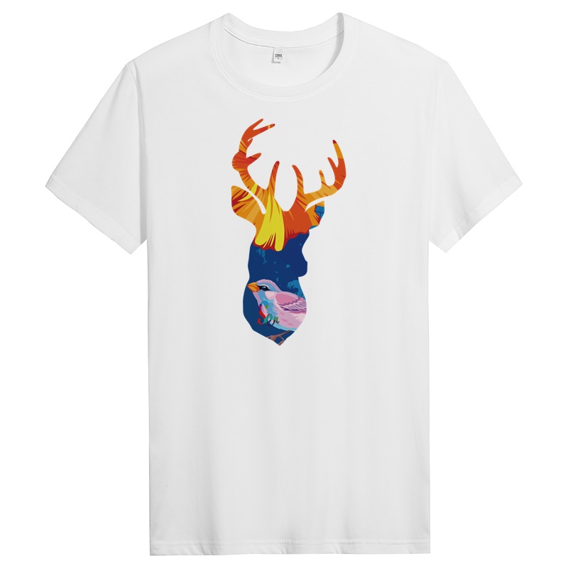 纯棉短袖t恤男士春夏季休闲青年时尚修身圆领上衣 DT10900