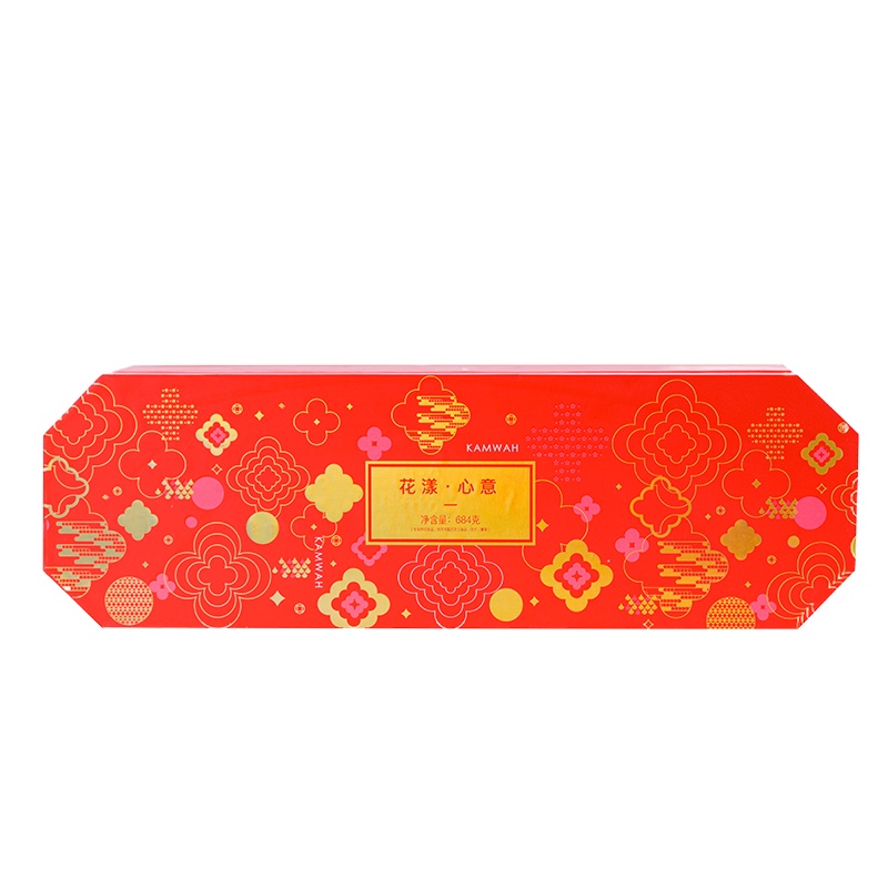 锦华礼 花漾心意新年开心果巧克力曲奇新潮零食组合装年货