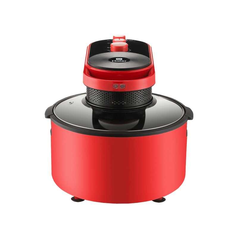 海尔(Haier)空气炸锅 红色 7L容量 可视化天窗设计 230度热风炸 HA-M71R