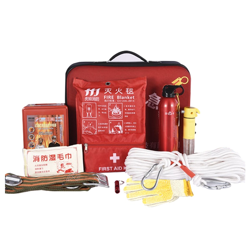 虎鲸消防应急包安全装备应急硬包11件套救援装备家用酒店宾馆户外逃生包配套装备
