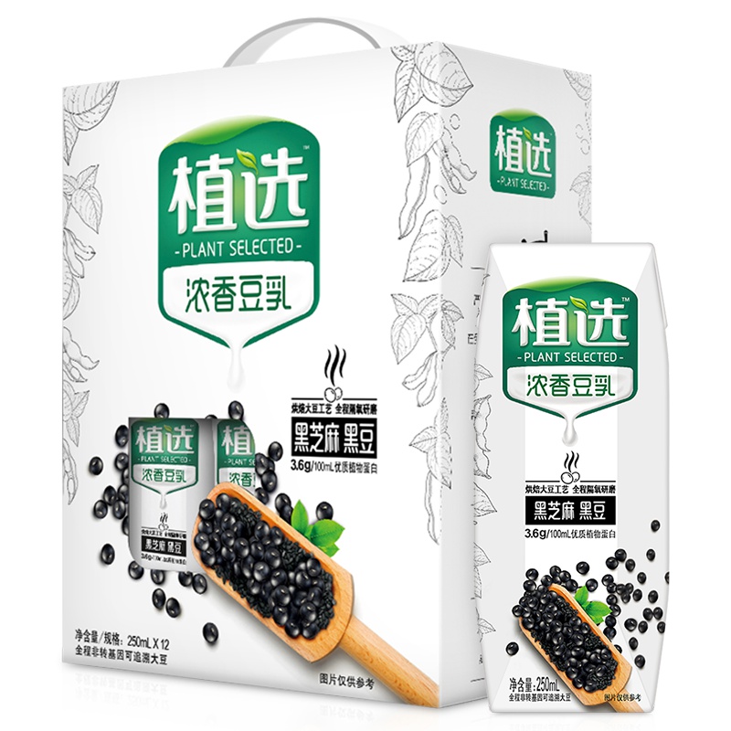 伊利 植选 豆奶 黑芝麻黑豆味 250ml*12