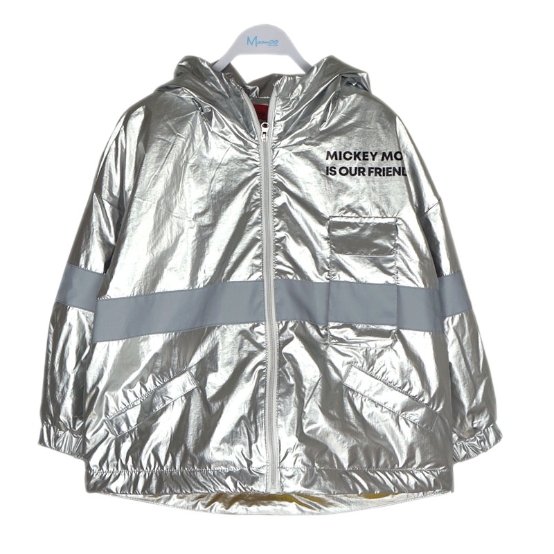 Moomoo莫莫童装794010男中大童2020春装新款米奇酷感连帽夹克外套