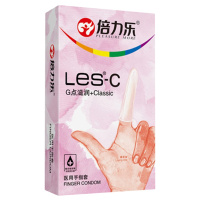 倍力乐(PLEASURE MORE)光面手指套16只两盒装抠抠套女士专用 成人情趣拉拉计生用品大油量润滑保险避孕套安全套