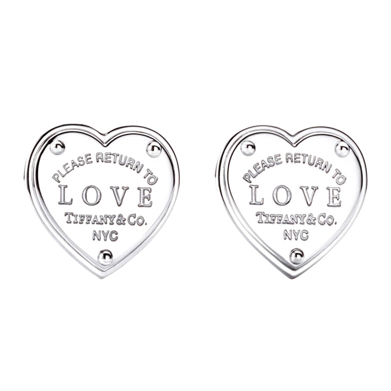 蒂芙尼 Tiffany & Co. RETURN TO TIFFANY系列时尚心形银饰耳钉 36812621