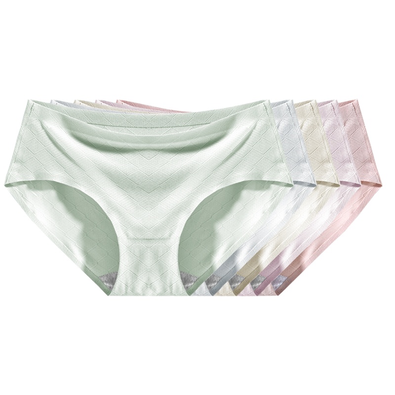 夏季冰丝薄款女士内裤低腰日系少女棉裆无痕三角裤