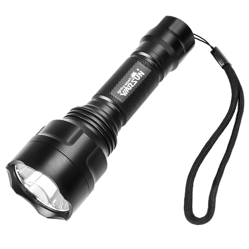 沃尔森Warsun C8三星款式 手电筒多功能强光可充电超亮远射led非氙气防水探照灯5000米小